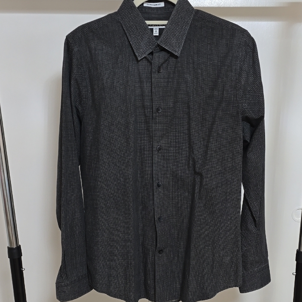 Men's Black Patterned Shirt